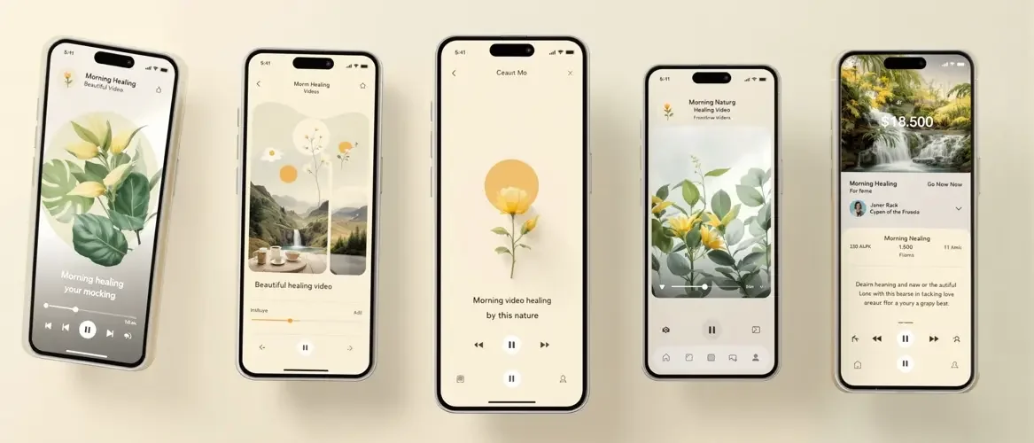三米影视APP界面预览 - 多页面展示